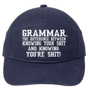 GRAMMAR The Differences 7-Panel Snapback Hat