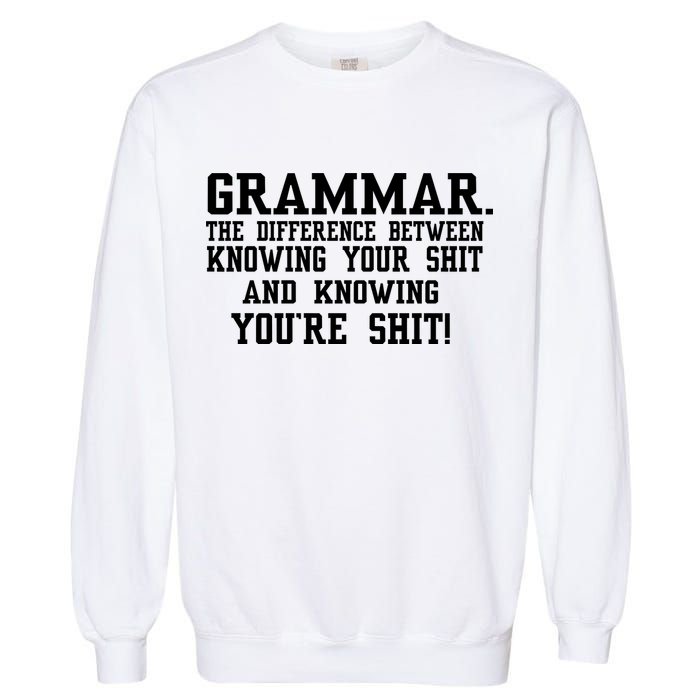 GRAMMAR The Differences Garment-Dyed Sweatshirt