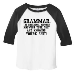 GRAMMAR The Differences Toddler Fine Jersey T-Shirt