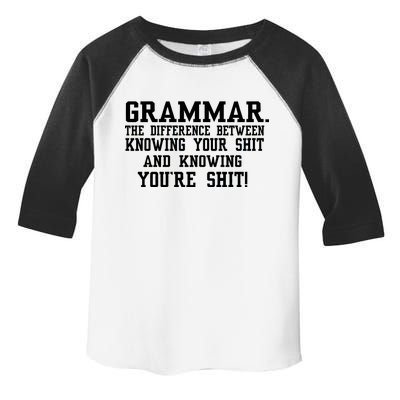 GRAMMAR The Differences Toddler Fine Jersey T-Shirt