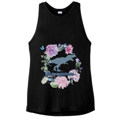 Grammysaurus Dinosaur Grammy Saurus Ladies PosiCharge Tri-Blend Wicking Tank