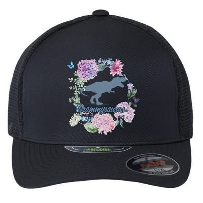 Grammysaurus Dinosaur Grammy Saurus Flexfit Unipanel Trucker Cap