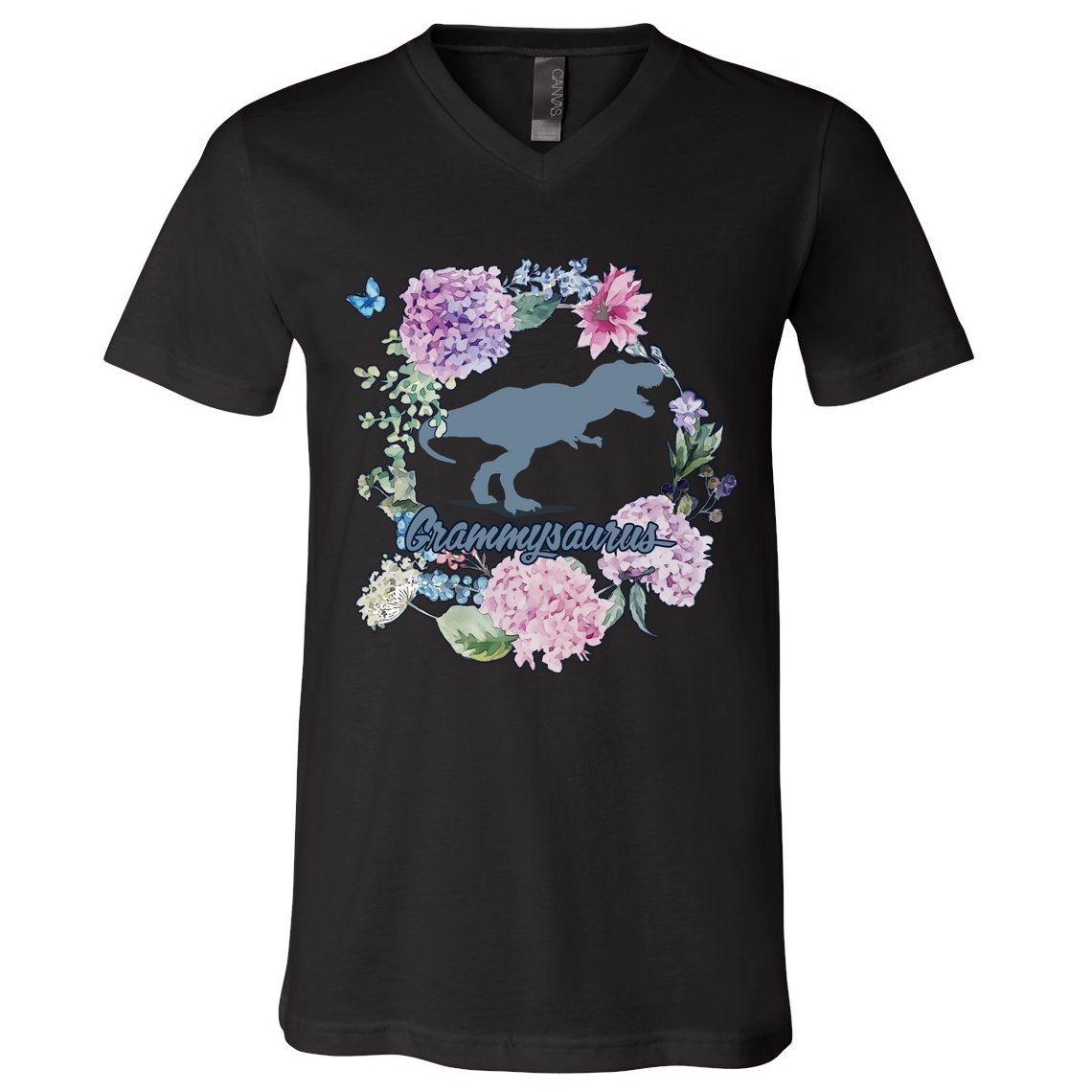 Grammysaurus Dinosaur Grammy Saurus V-Neck T-Shirt