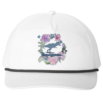 Grammysaurus Dinosaur Grammy Saurus Snapback Five-Panel Rope Hat