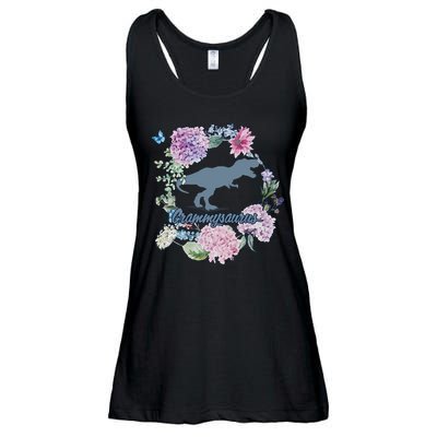 Grammysaurus Dinosaur Grammy Saurus Ladies Essential Flowy Tank