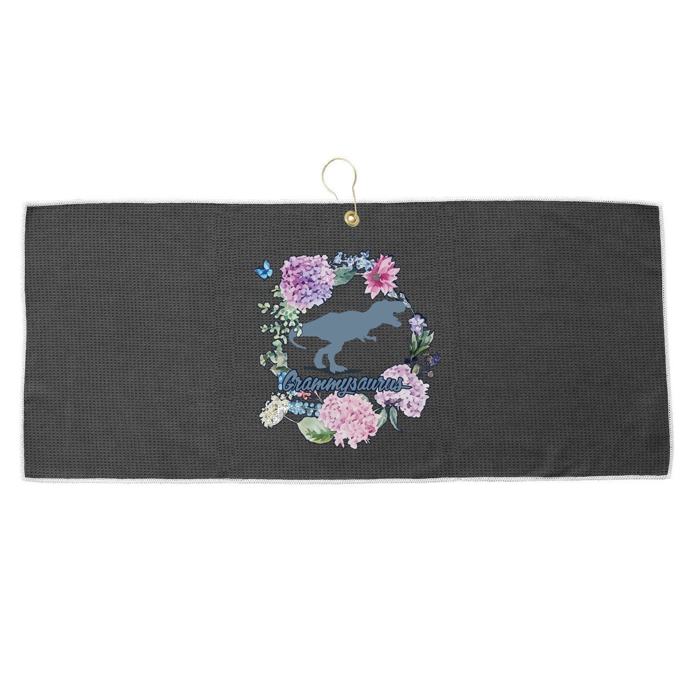 Grammysaurus Dinosaur Grammy Saurus Large Microfiber Waffle Golf Towel