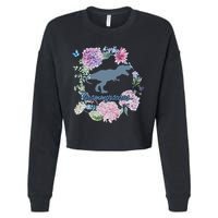 Grammysaurus Dinosaur Grammy Saurus Cropped Pullover Crew