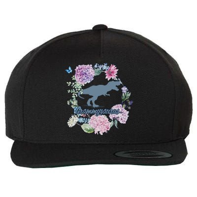 Grammysaurus Dinosaur Grammy Saurus Wool Snapback Cap