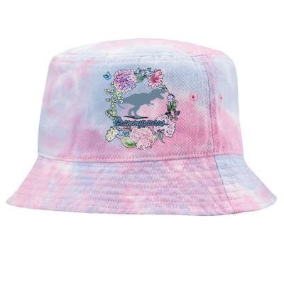 Grammysaurus Dinosaur Grammy Saurus Tie-Dyed Bucket Hat