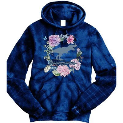 Grammysaurus Dinosaur Grammy Saurus Tie Dye Hoodie