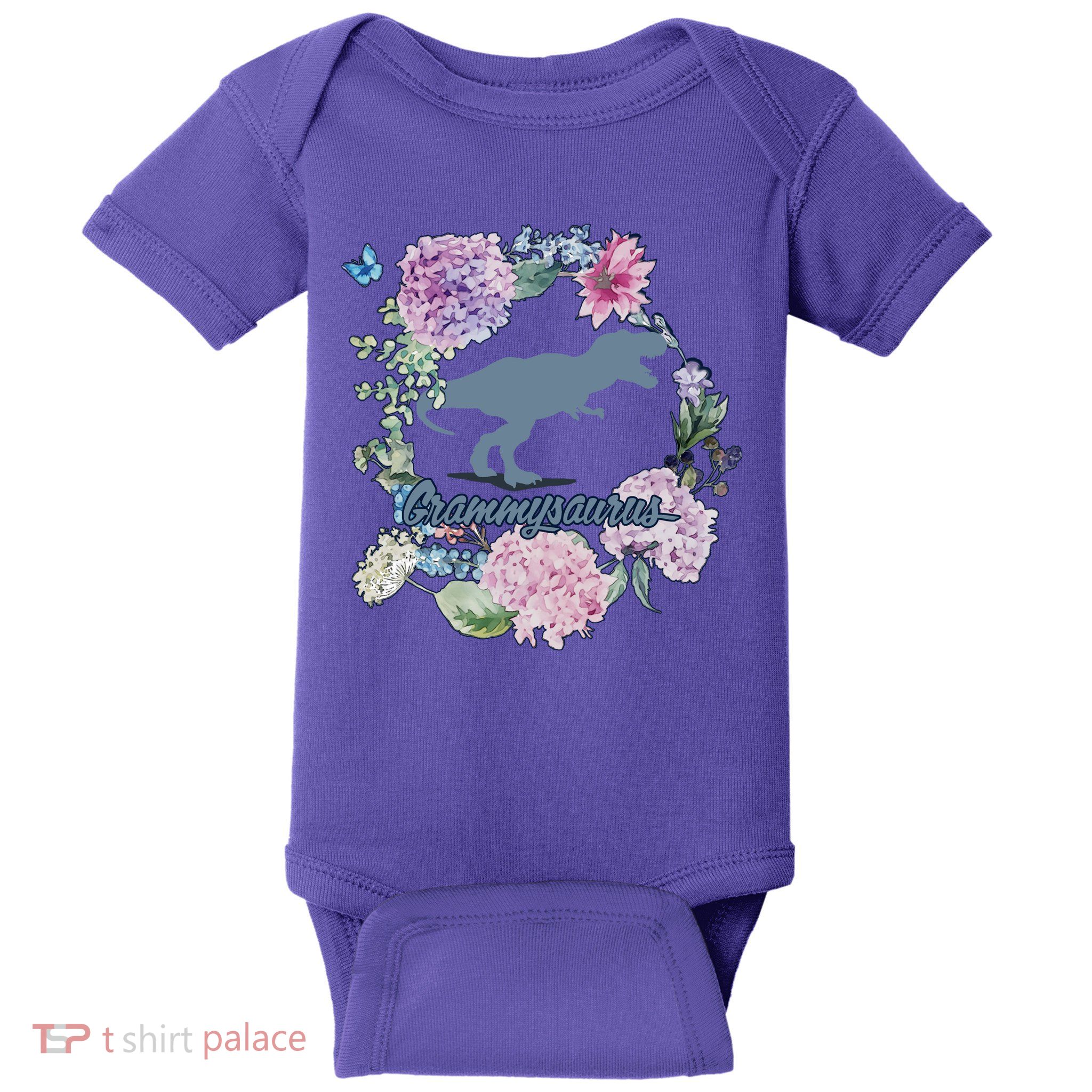 Grammysaurus Dinosaur Grammy Saurus Baby Bodysuit