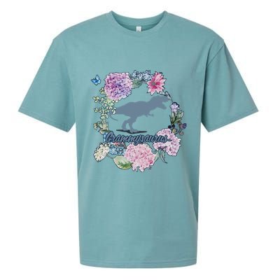 Grammysaurus Dinosaur Grammy Saurus Sueded Cloud Jersey T-Shirt