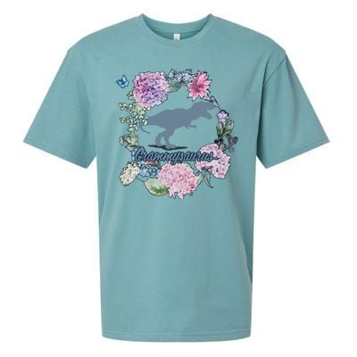 Grammysaurus Dinosaur Grammy Saurus Sueded Cloud Jersey T-Shirt