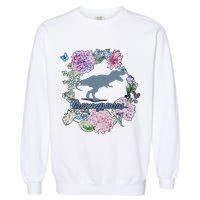 Grammysaurus Dinosaur Grammy Saurus Garment-Dyed Sweatshirt