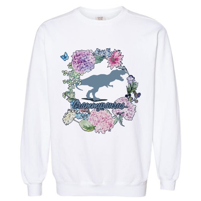 Grammysaurus Dinosaur Grammy Saurus Garment-Dyed Sweatshirt