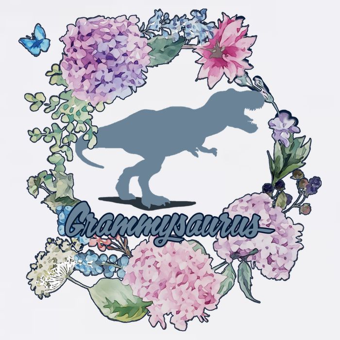 Grammysaurus Dinosaur Grammy Saurus Garment-Dyed Sweatshirt