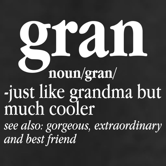 Gran Funny Definition Grandmother 7 Panel Mesh Trucker Snapback Hat