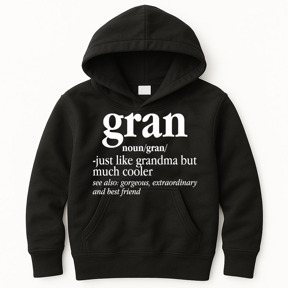 Gran Funny Definition Grandmother Kids Hoodie