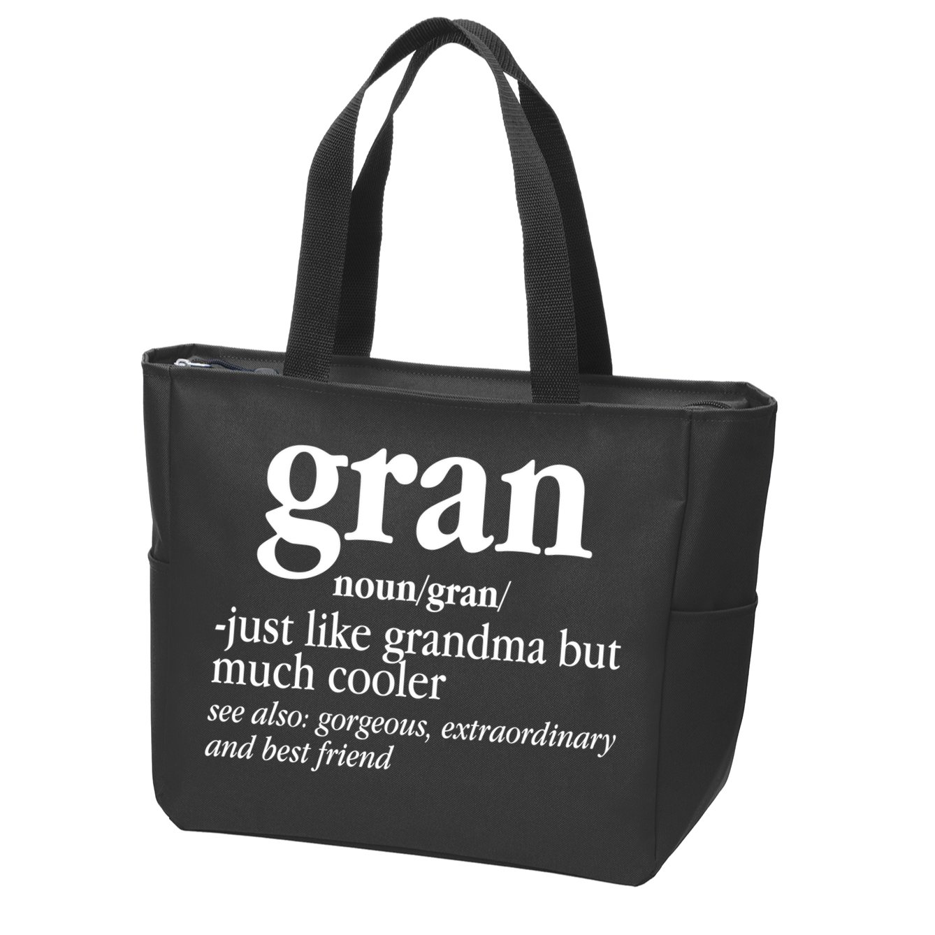 Gran Funny Definition Grandmother Zip Tote Bag