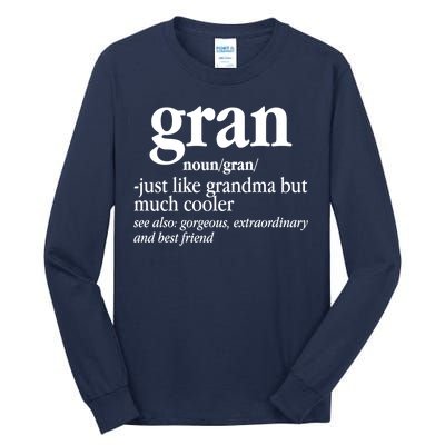 Gran Funny Definition Grandmother Tall Long Sleeve T-Shirt