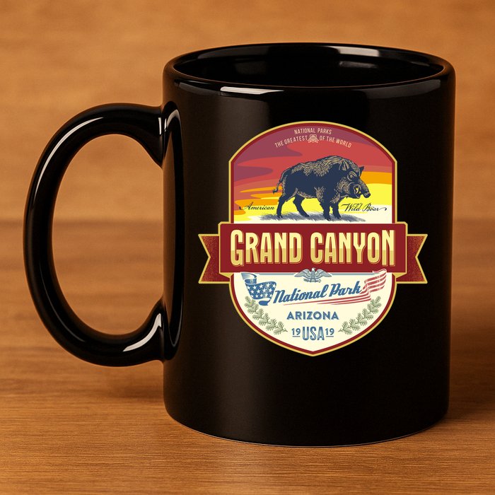 Grand Canyon 11oz C Handle Ceramic Mug