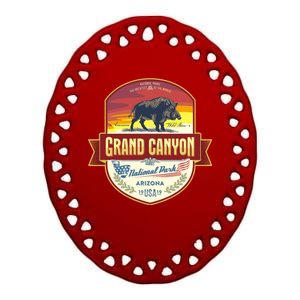 Grand Canyon Ceramic Oval Ornament