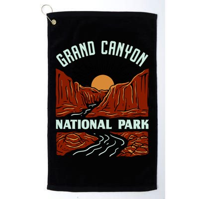Grand Canyon National Park Illustration Golf Towel