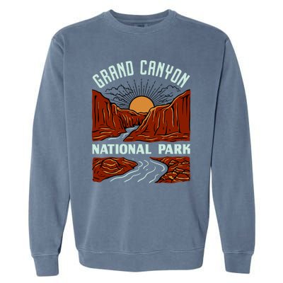 Grand Canyon National Park Illustration Garment-Dyed Sweatshirt