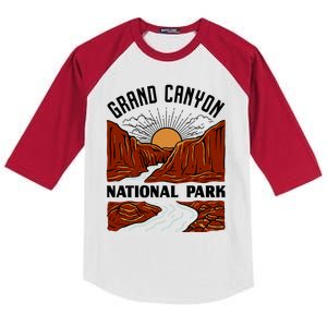 Grand Canyon National Park Illustration Kids Colorblock Raglan Jersey