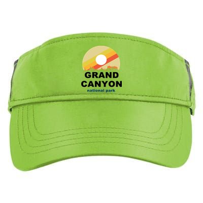 Grand Canyon National Park Retro Logo Adult Drive Performance Visor