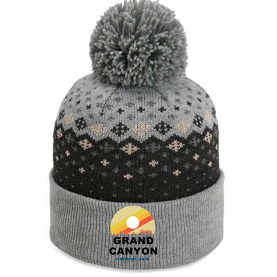 Grand Canyon National Park Retro Logo The Baniff Cuffed Pom Beanie