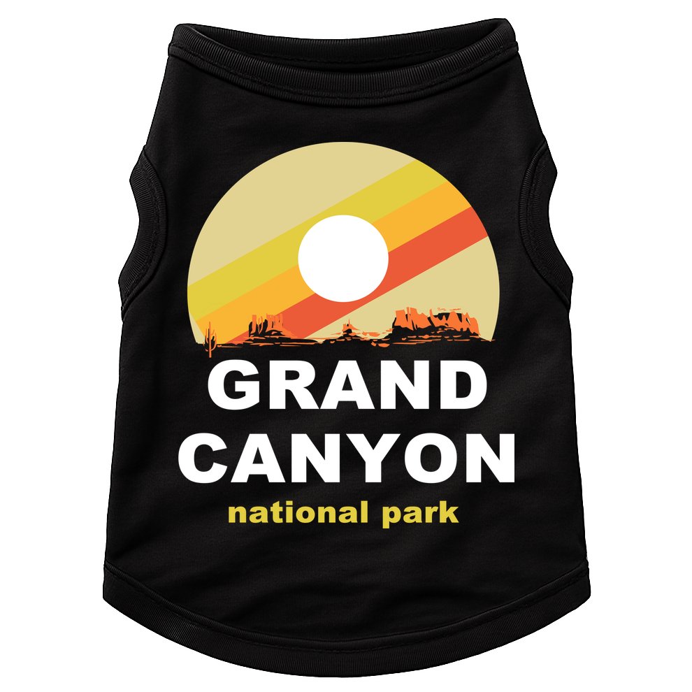 Grand Canyon National Park Retro Logo Doggie Tank