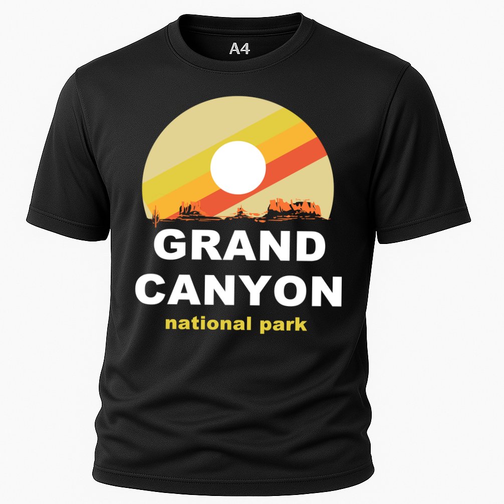Grand Canyon National Park Retro Logo Cooling Performance Crew T-Shirt