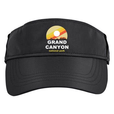 Grand Canyon National Park Retro Logo Adult Drive Performance Visor