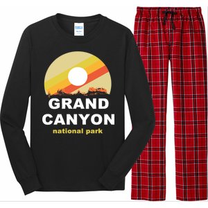 Grand Canyon National Park Retro Logo Long Sleeve Pajama Set