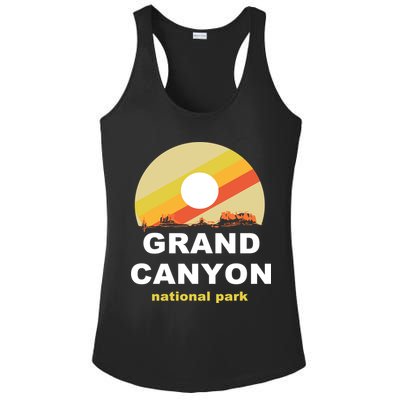Grand Canyon National Park Retro Logo Ladies PosiCharge Competitor Racerback Tank
