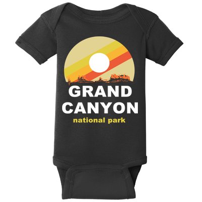 Grand Canyon National Park Retro Logo Baby Bodysuit