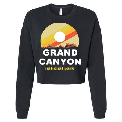 Grand Canyon National Park Retro Logo Cropped Pullover Crew
