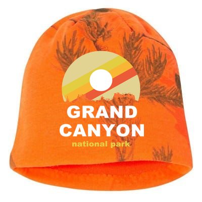 Grand Canyon National Park Retro Logo Kati - Camo Knit Beanie