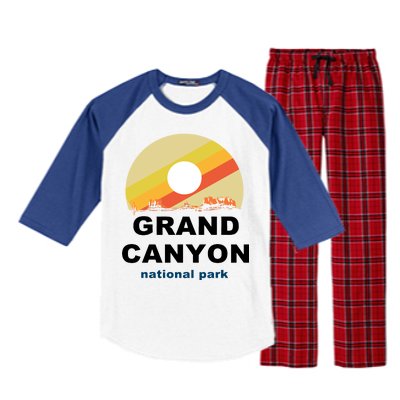 Grand Canyon National Park Retro Logo Raglan Sleeve Pajama Set