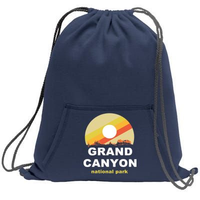 Grand Canyon National Park Retro Logo Sweatshirt Cinch Pack Bag