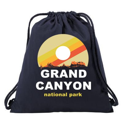 Grand Canyon National Park Retro Logo Drawstring Bag