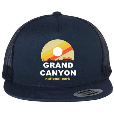 Grand Canyon National Park Retro Logo Flat Bill Trucker Hat