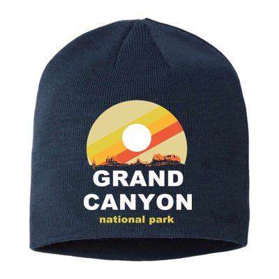 Grand Canyon National Park Retro Logo Sustainable Beanie