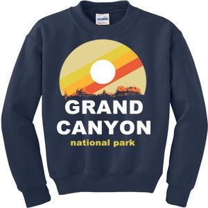 Grand Canyon National Park Retro Logo Kids Sweatshirt