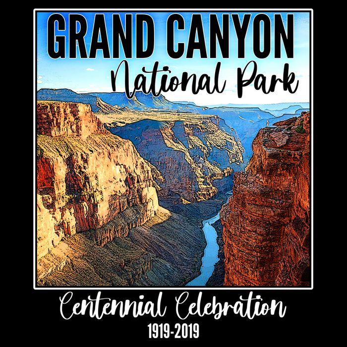 Grand Canyon National Parks Centennial Celebration Womens T-Shirt