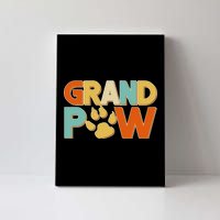 Grand Paw Funny Dog Grandpa Canvas