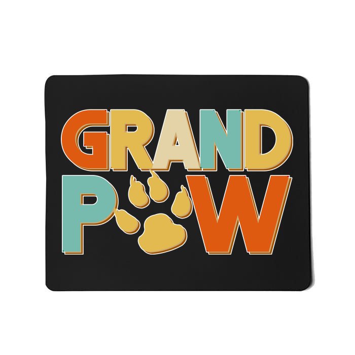 Grand Paw Funny Dog Grandpa Mousepad