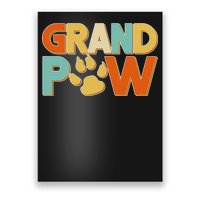 Grand Paw Funny Dog Grandpa Poster