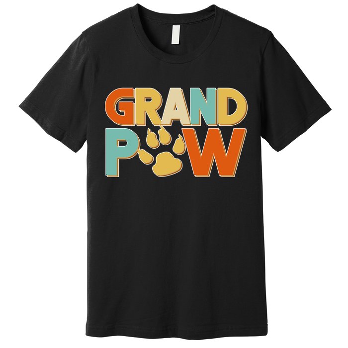 Grand Paw Funny Dog Grandpa Premium T-Shirt